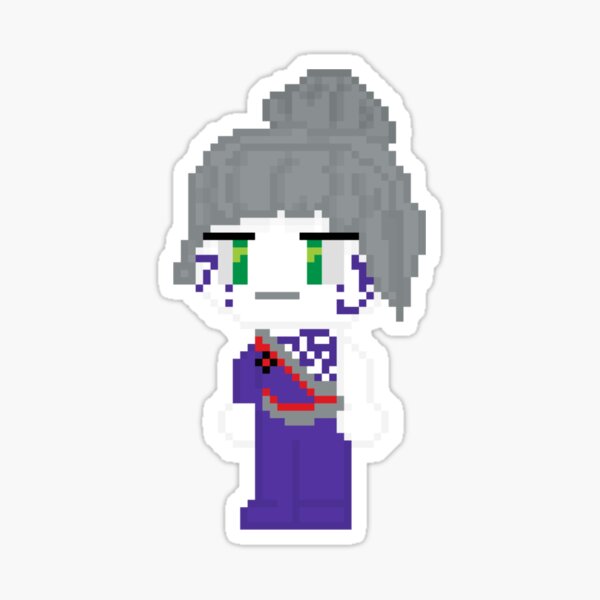 Ultra Violet Pixel Art Sticker for Sale by Tobias-Jay