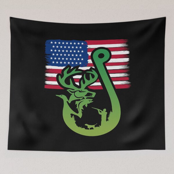 Item preview, Gift For Patriotic Deer Hunters and Fishers designed and sold by Rzelemenz.