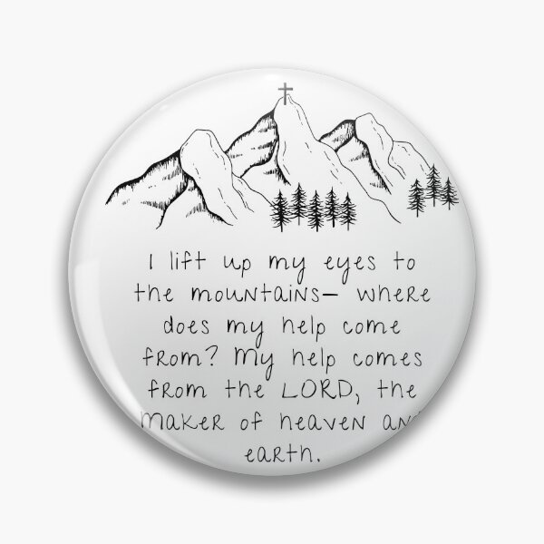 Item preview, Psalm 121:1-2 I lift up my eyes to the mountains designed and sold by Marguerite Faure.