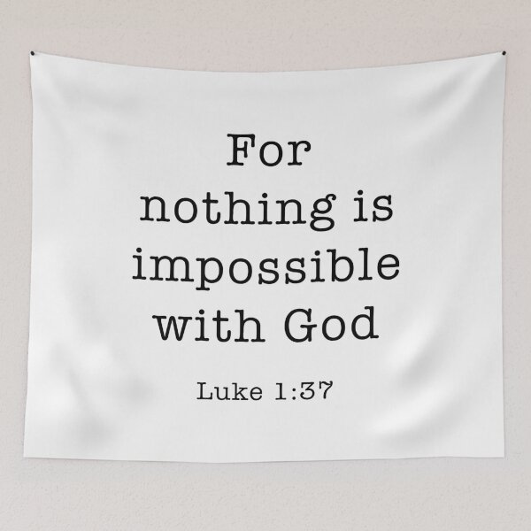 Item preview, For nothing is impossible with God. Luke 1:37 designed and sold by corbrand.