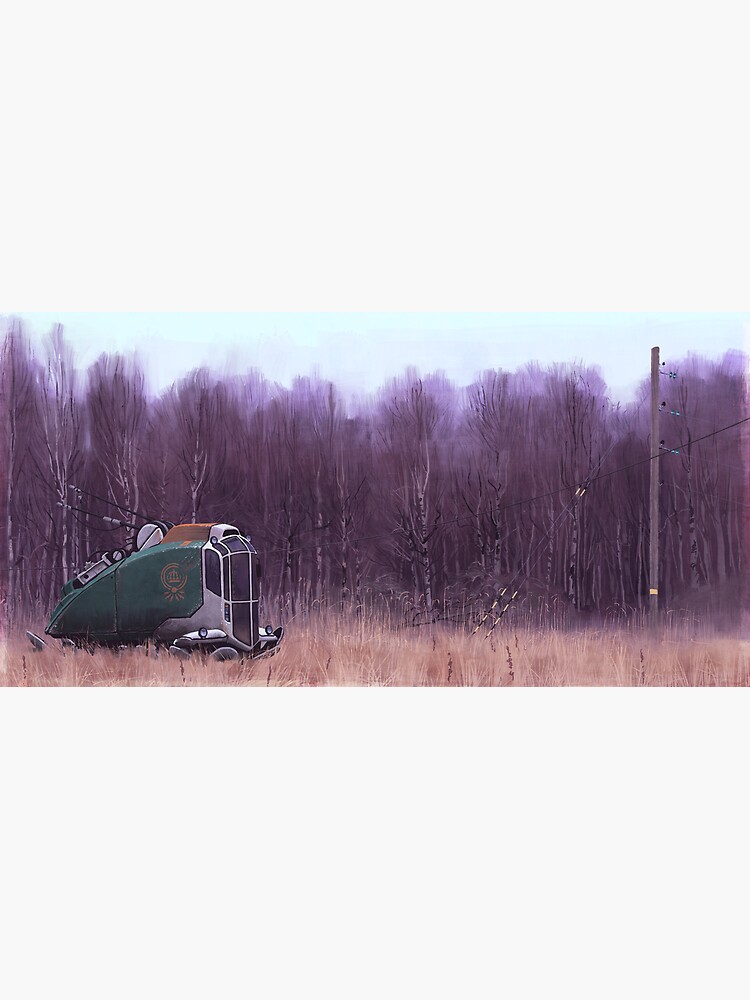 Kvarglömd Ohmslup by simonstalenhag