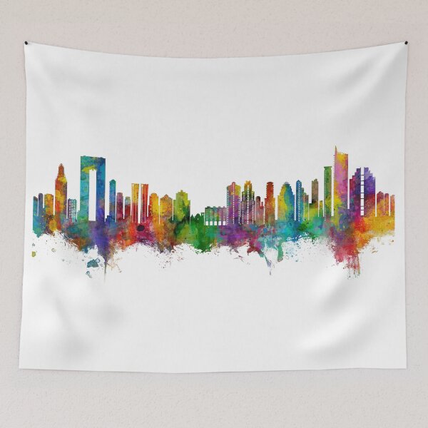 Item preview, Benidorm Spain Skyline designed and sold by ArtPrints.