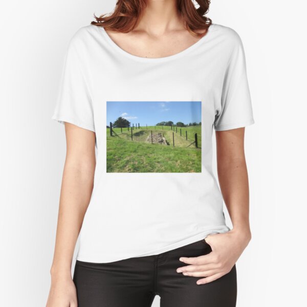 Merch #100 -- Fenced Off Rock Remains (Hadrian's Wall) Relaxed Fit T-Shirt