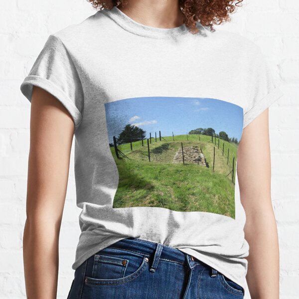 Merch #100 -- Fenced Off Rock Remains (Hadrian's Wall) Classic T-Shirt