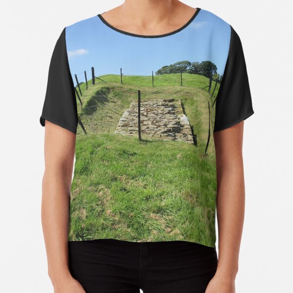 Merch #100 -- Fenced Off Rock Remains (Hadrian's Wall) Chiffon Top