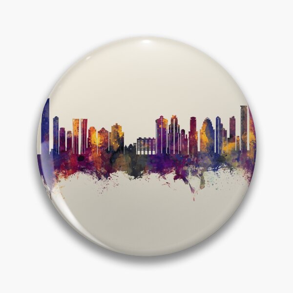 Item preview, Benidorm Spain Skyline designed and sold by ArtPrints.