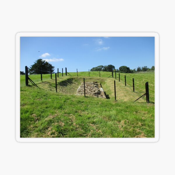Merch #100 -- Fenced Off Rock Remains (Hadrian's Wall) Transparent Sticker