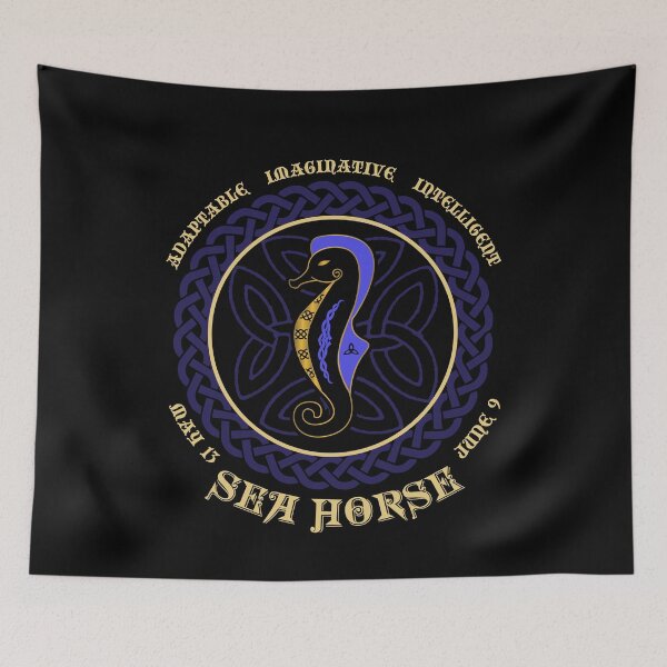 Item preview, Irish Celtic Zodiac for May Seahorse Astrology designed and sold by Rzelemenz.