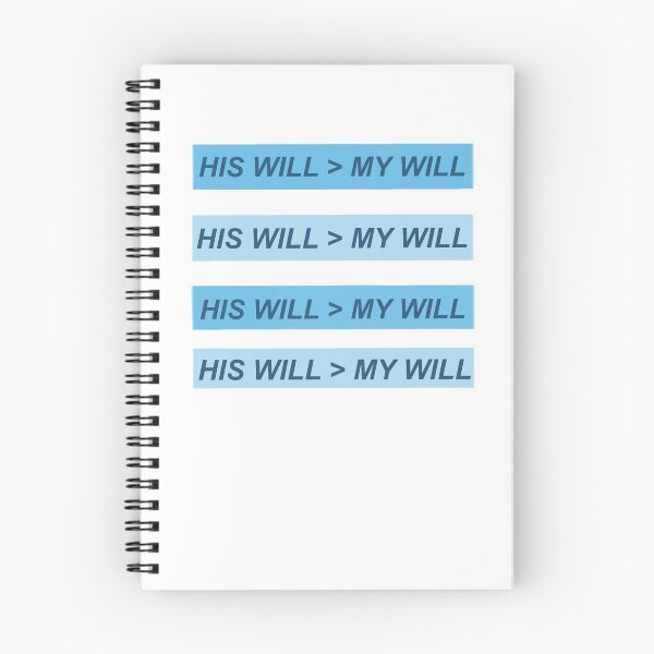 Item preview, Blue - His Will over My Will designed and sold by Sofia Acevedo.