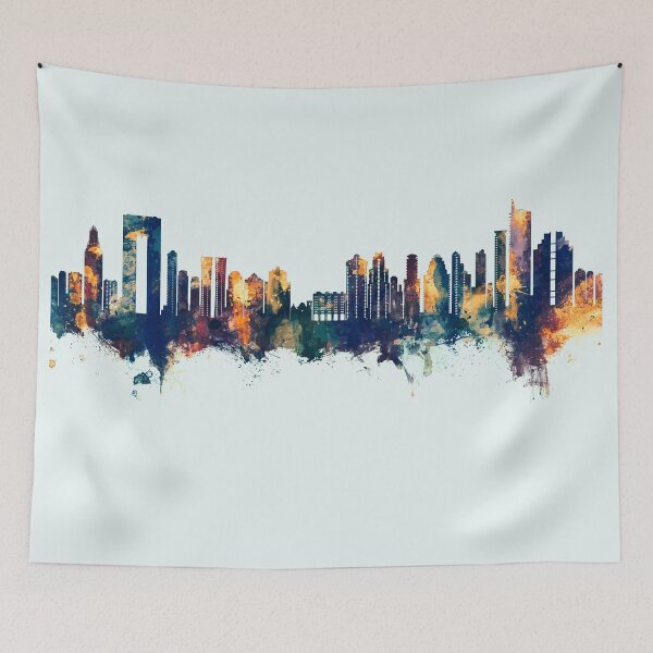 Item preview, Benidorm Spain Skyline designed and sold by ArtPrints.