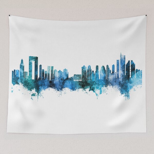 Item preview, Benidorm Spain Skyline designed and sold by ArtPrints.