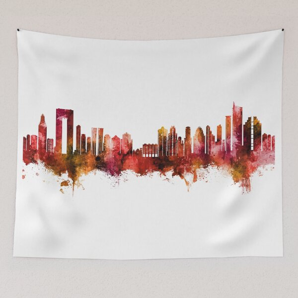 Item preview, Benidorm Spain Skyline designed and sold by ArtPrints.