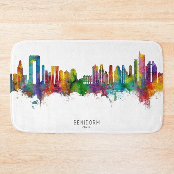 Item preview, Benidorm Spain Skyline designed and sold by ArtPrints.