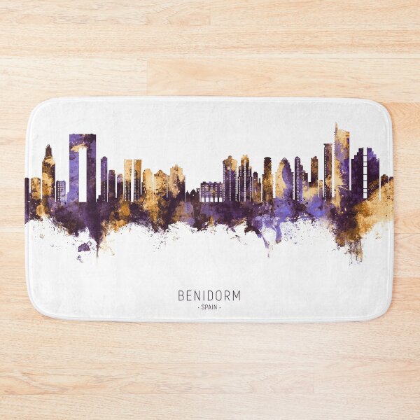 Item preview, Benidorm Spain Skyline designed and sold by ArtPrints.