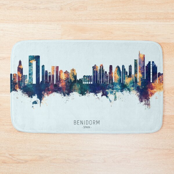 Item preview, Benidorm Spain Skyline designed and sold by ArtPrints.