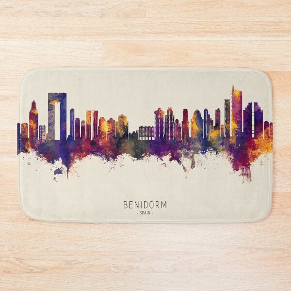 Item preview, Benidorm Spain Skyline designed and sold by ArtPrints.