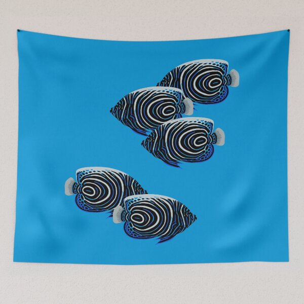 Item preview, Juvenile Emperor Angelfish shoal designed and sold by GeoCreate.