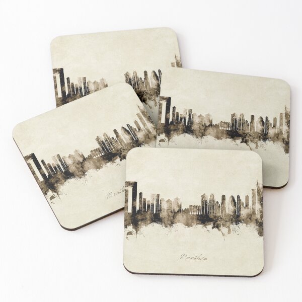 Item preview, Benidorm Spain Skyline designed and sold by ArtPrints.