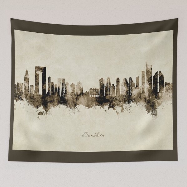 Item preview, Benidorm Spain Skyline designed and sold by ArtPrints.