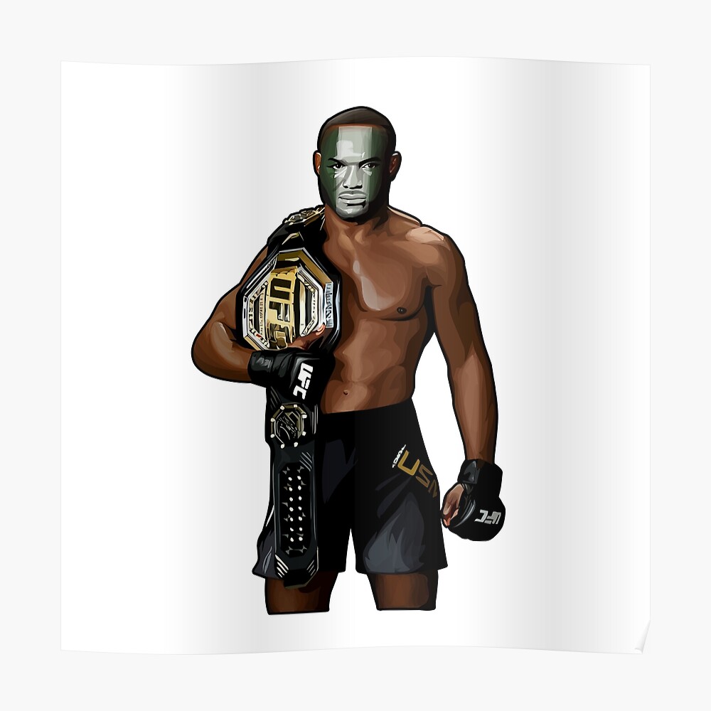 Kamaru Usman Green Mask Sticker By Vectortower Redbubble