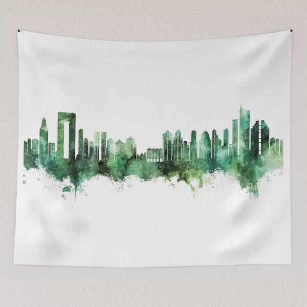 Item preview, Benidorm Spain Skyline designed and sold by ArtPrints.
