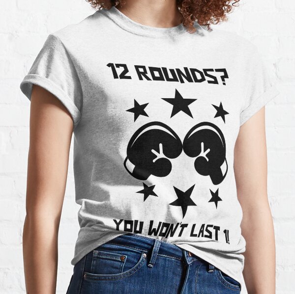 BLK TXT 12 Rounds Classic T-Shirt