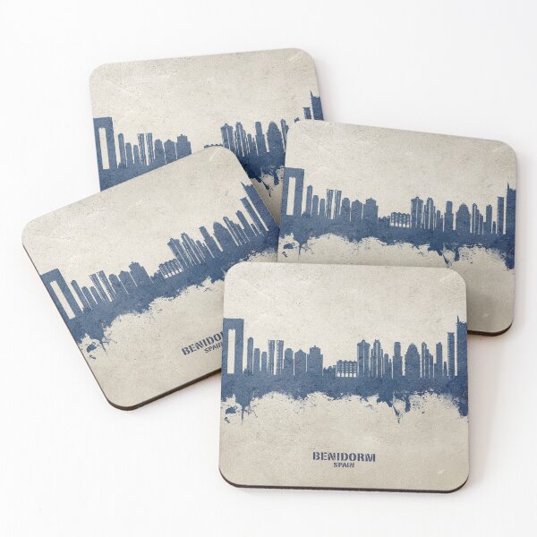 Item preview, Benidorm Spain Skyline designed and sold by ArtPrints.