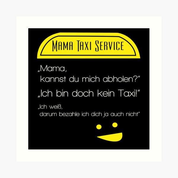 Mamas Taxi Service Geschenke Merchandise Redbubble