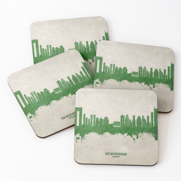 Item preview, Benidorm Spain Skyline designed and sold by ArtPrints.