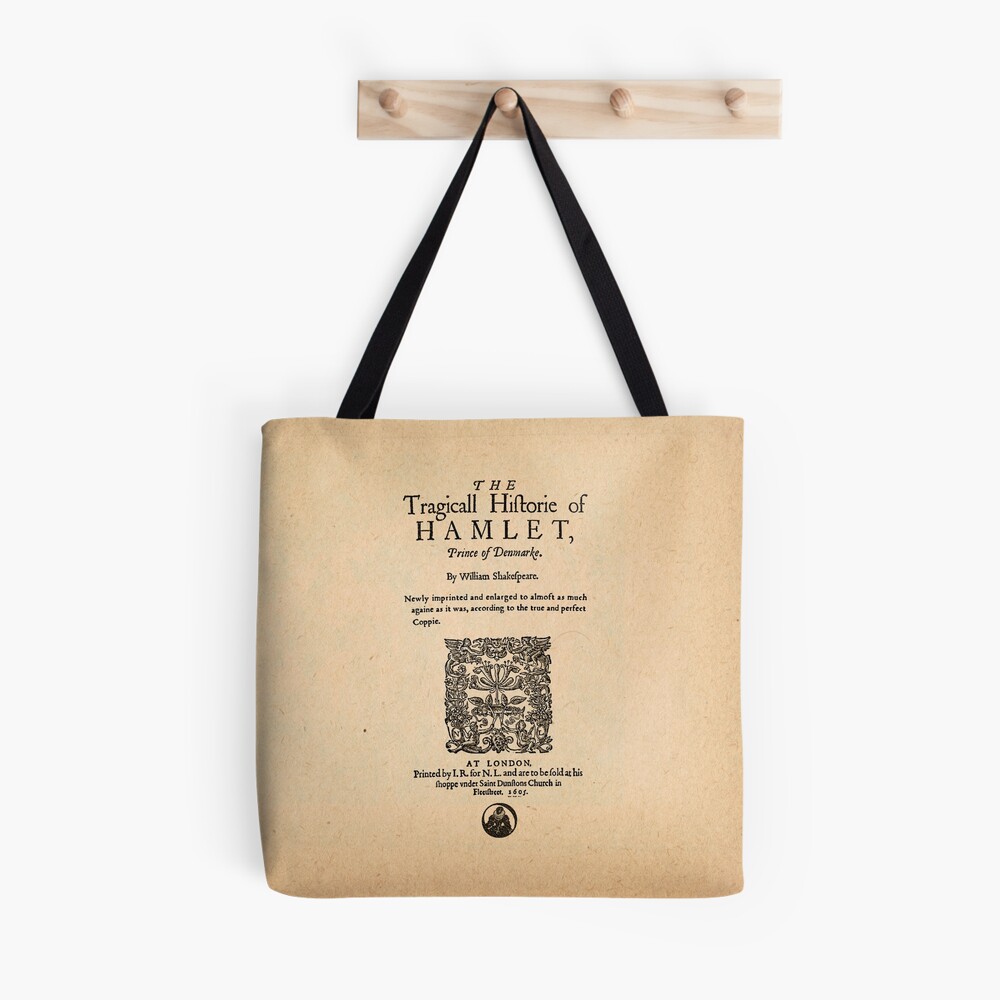 Shakespeare's Hamlet Front Piece Tote Bag