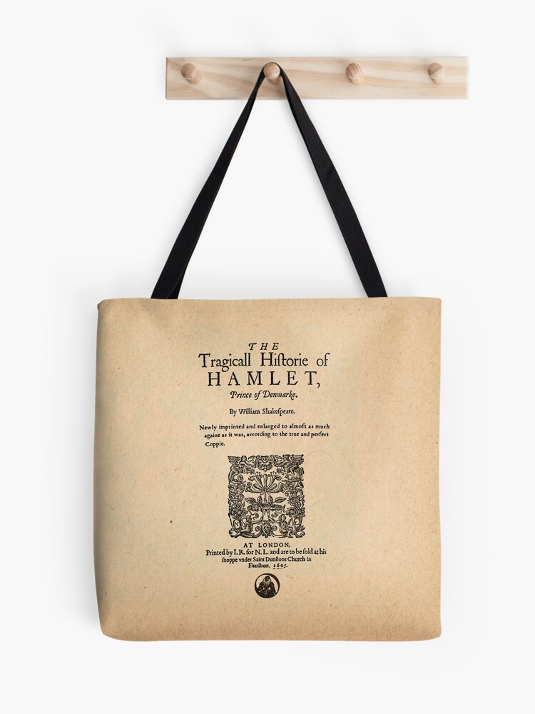 Thumbnail 1 of 2, Tote Bag, Shakespeare's Hamlet Front Piece designed and sold by Styled Vintage.
