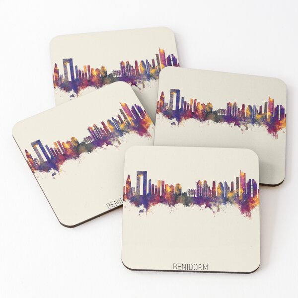 Item preview, Benidorm Spain Skyline designed and sold by ArtPrints.
