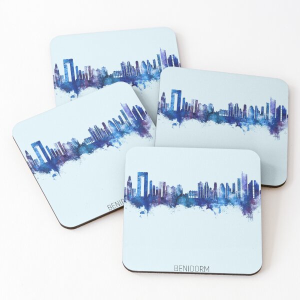 Item preview, Benidorm Spain Skyline designed and sold by ArtPrints.