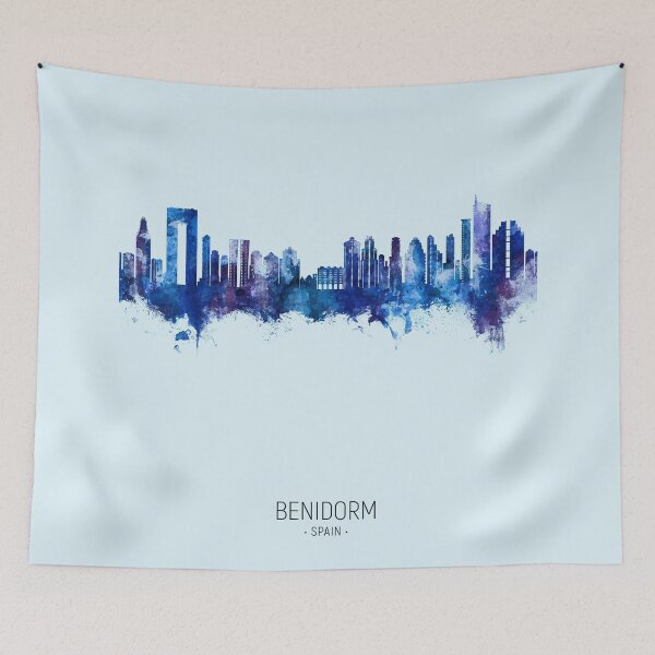 Item preview, Benidorm Spain Skyline designed and sold by ArtPrints.