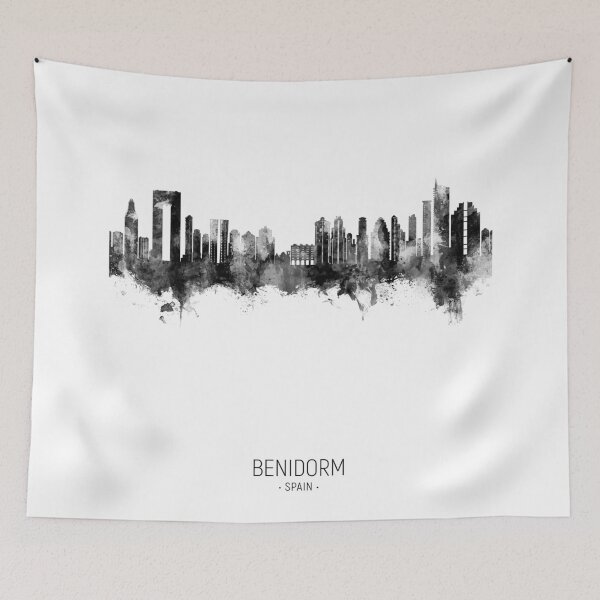 Item preview, Benidorm Spain Skyline designed and sold by ArtPrints.