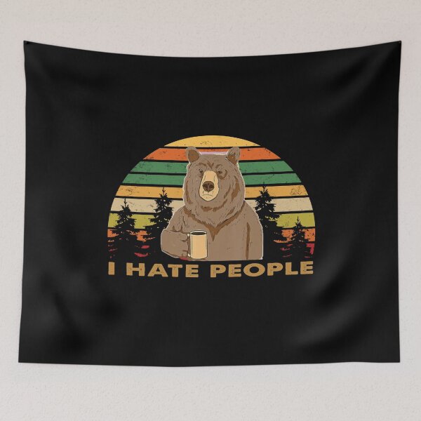 Item preview, I hate people Bear designed and sold by Kathrine2302.