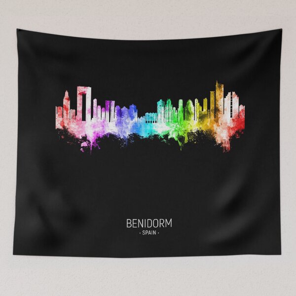 Item preview, Benidorm Spain Skyline designed and sold by ArtPrints.
