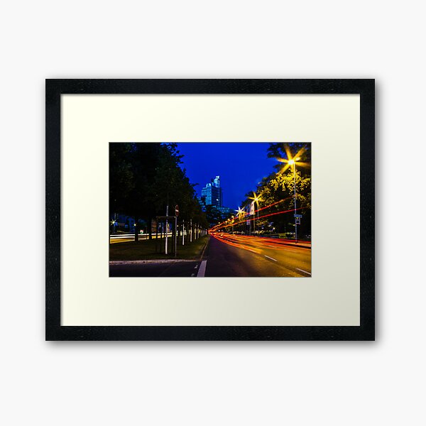 blue hour at friedrichswall (1) Framed Art Print