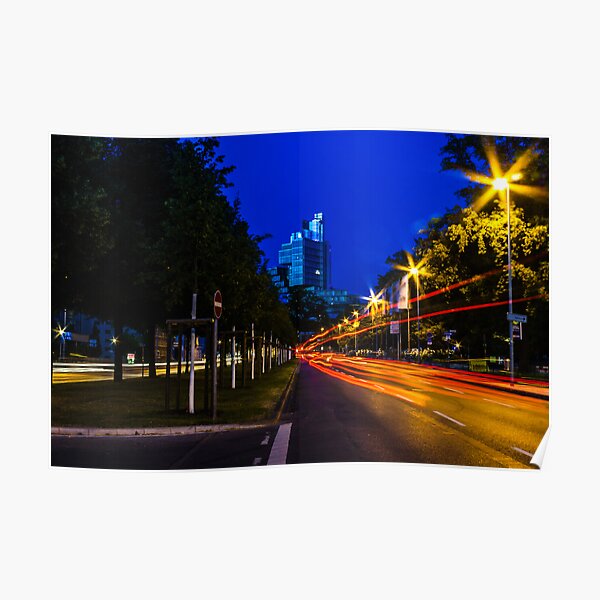 blue hour at friedrichswall (1) Poster
