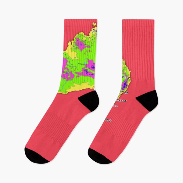 Item preview, Australia physical map topographic map of Australia bright colors Capitals and Major cities  designed and sold by mashmosh.
