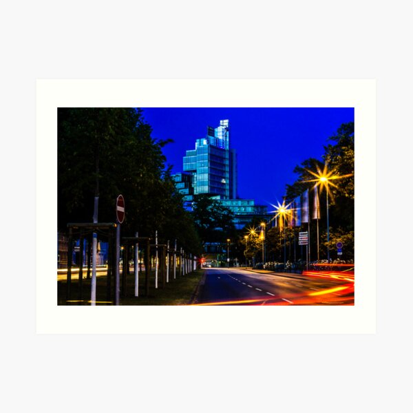 blue hour at friedrichswall (2) Art Print