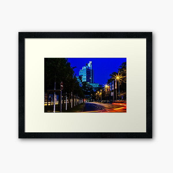 blue hour at friedrichswall (2) Framed Art Print