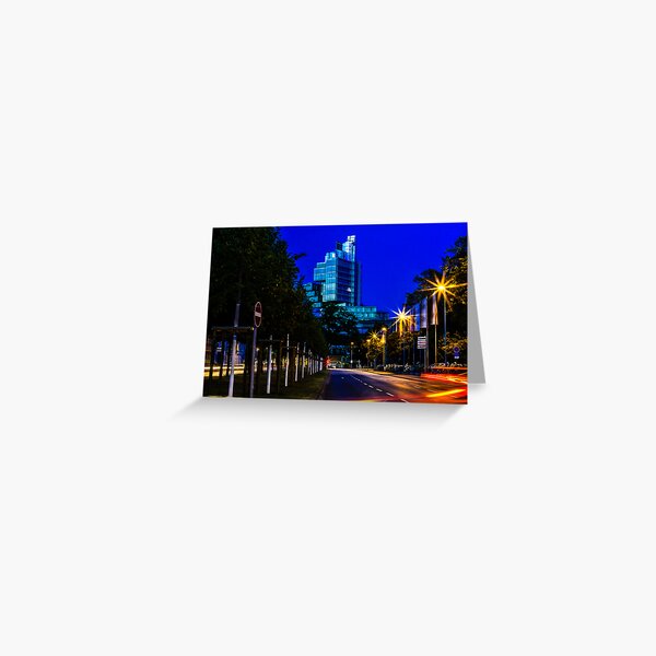 blue hour at friedrichswall (2) Greeting Card