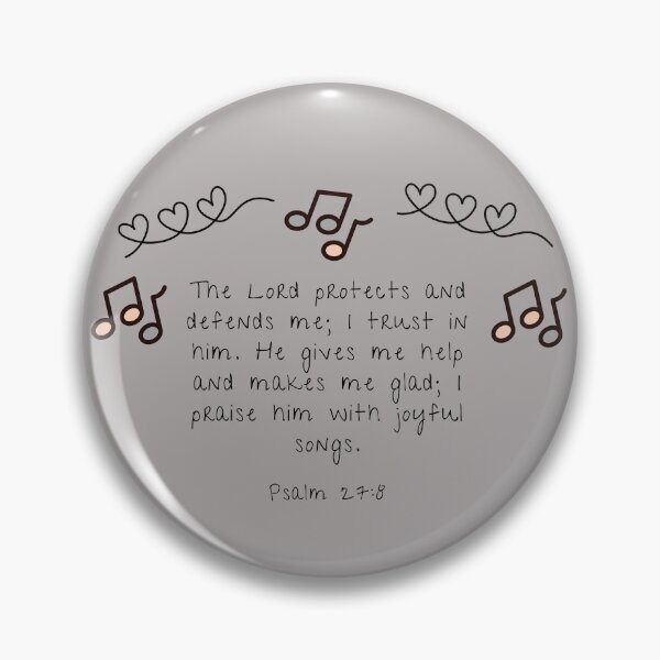 Item preview, Psalm 27:8 The Lord protects and defends me designed and sold by Marguerite Faure.