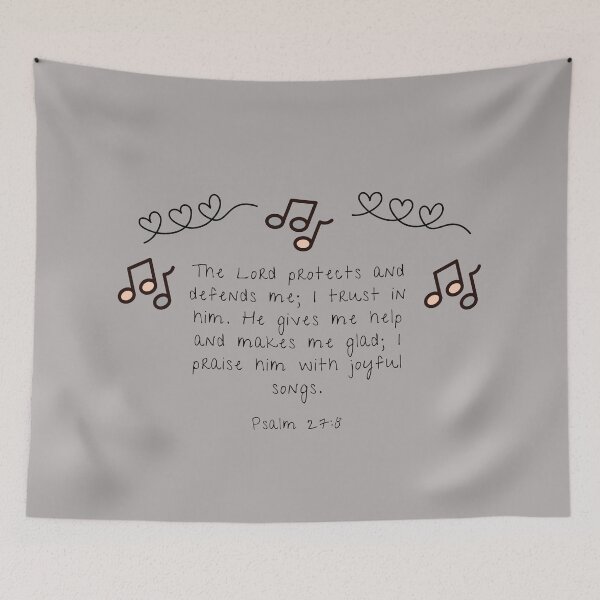 Item preview, Psalm 27:8 The Lord protects and defends me designed and sold by Marguerite Faure.