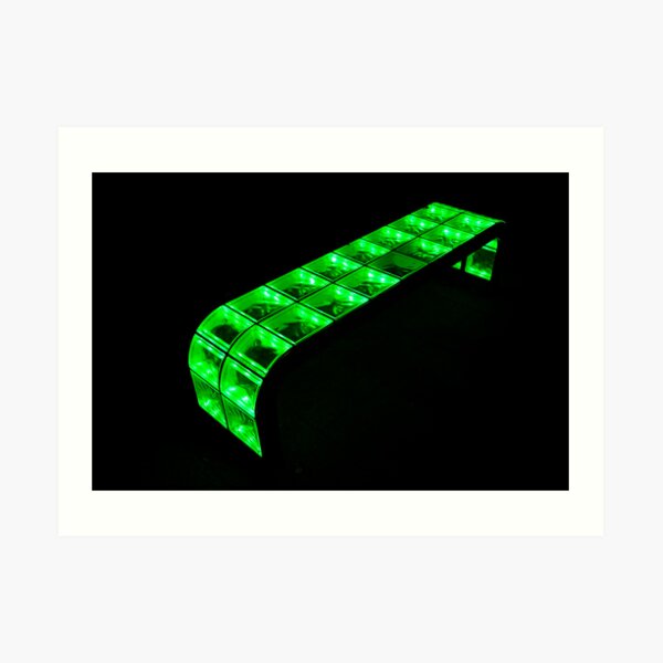 green bench Art Print