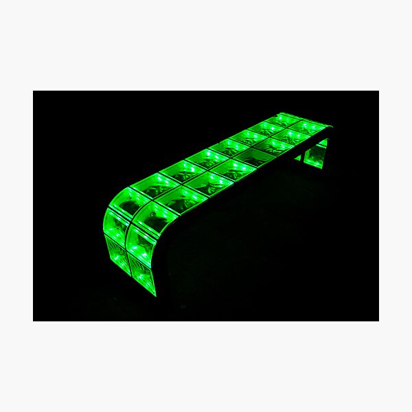 green bench Photographic Print