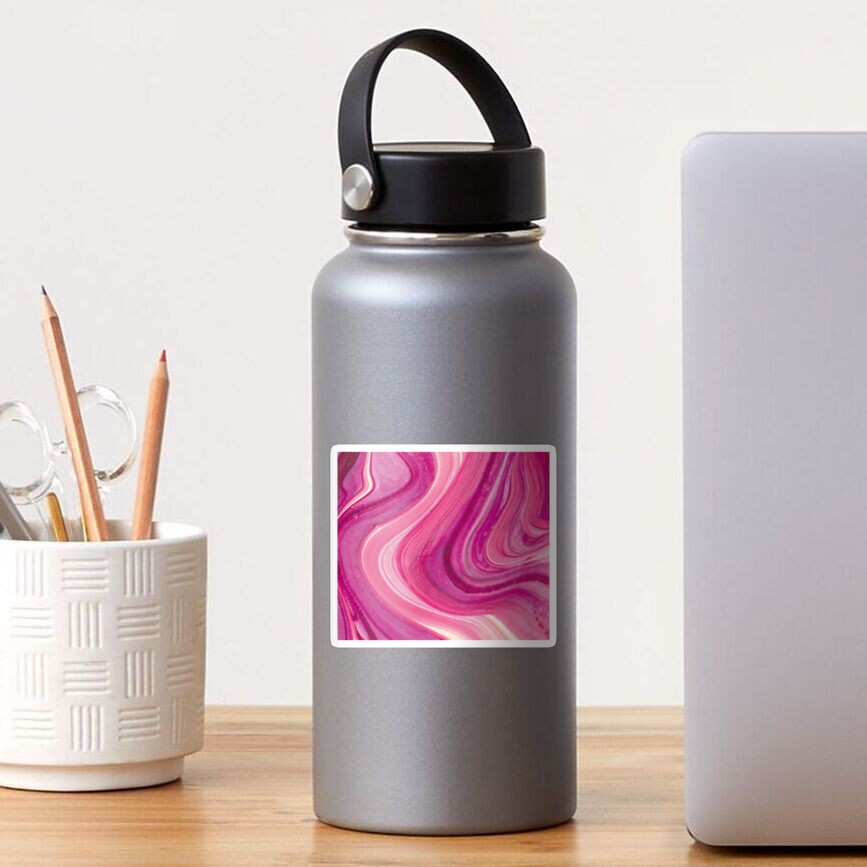 Texture pink paint pattern Sticker