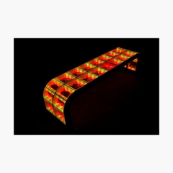 yellow-orange bench Photographic Print