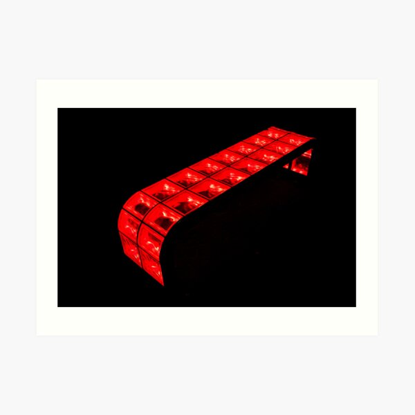 red bench Art Print